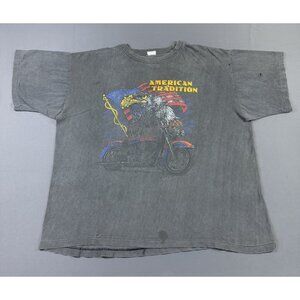 Rare Vintage 1998 American Tradition Daytona Bike Week Harley Eagle Fade 2XL Fit